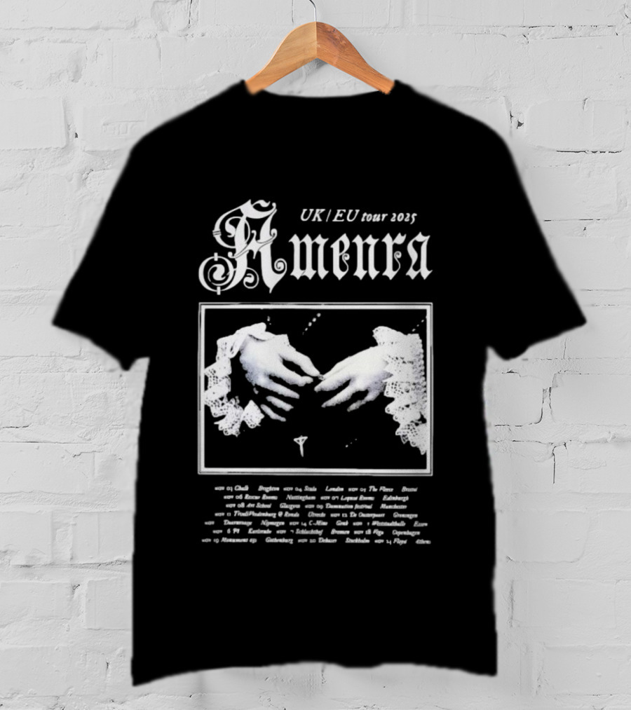 Amenra 2025 UK EU Tour Gothic Hands And Lace T-Shirt