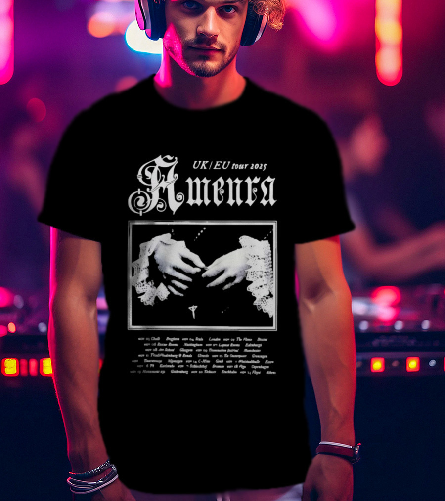 Amenra 2025 UK EU Tour Gothic Hands And Lace T-Shirt