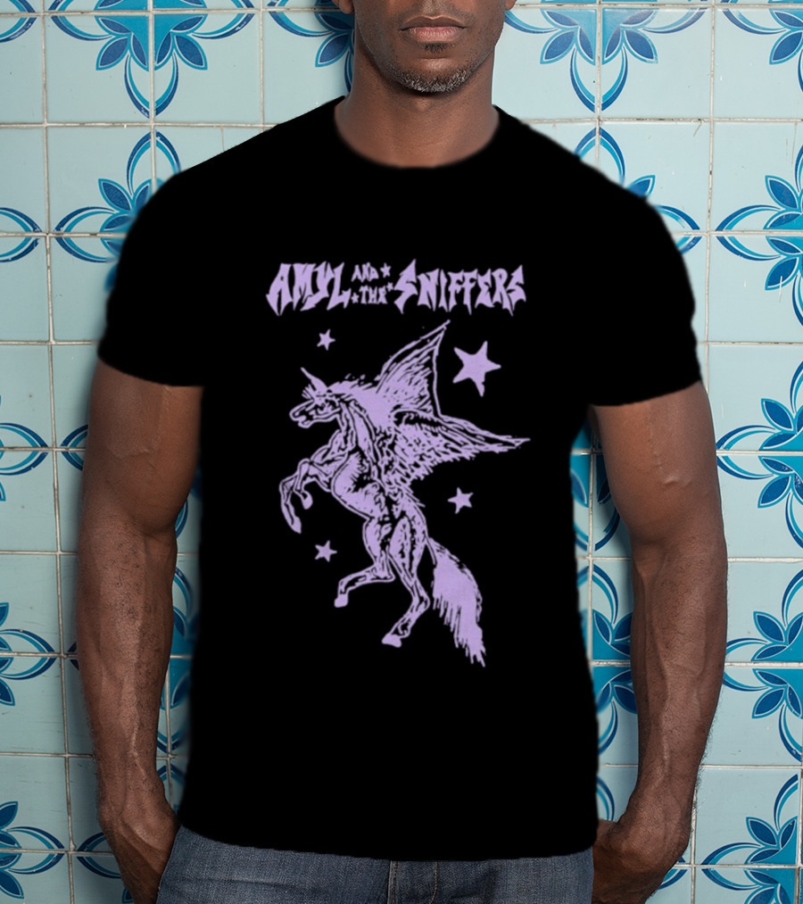 Amyl And The Sniffers Old Town Road Starry Pegasus T-Shirt