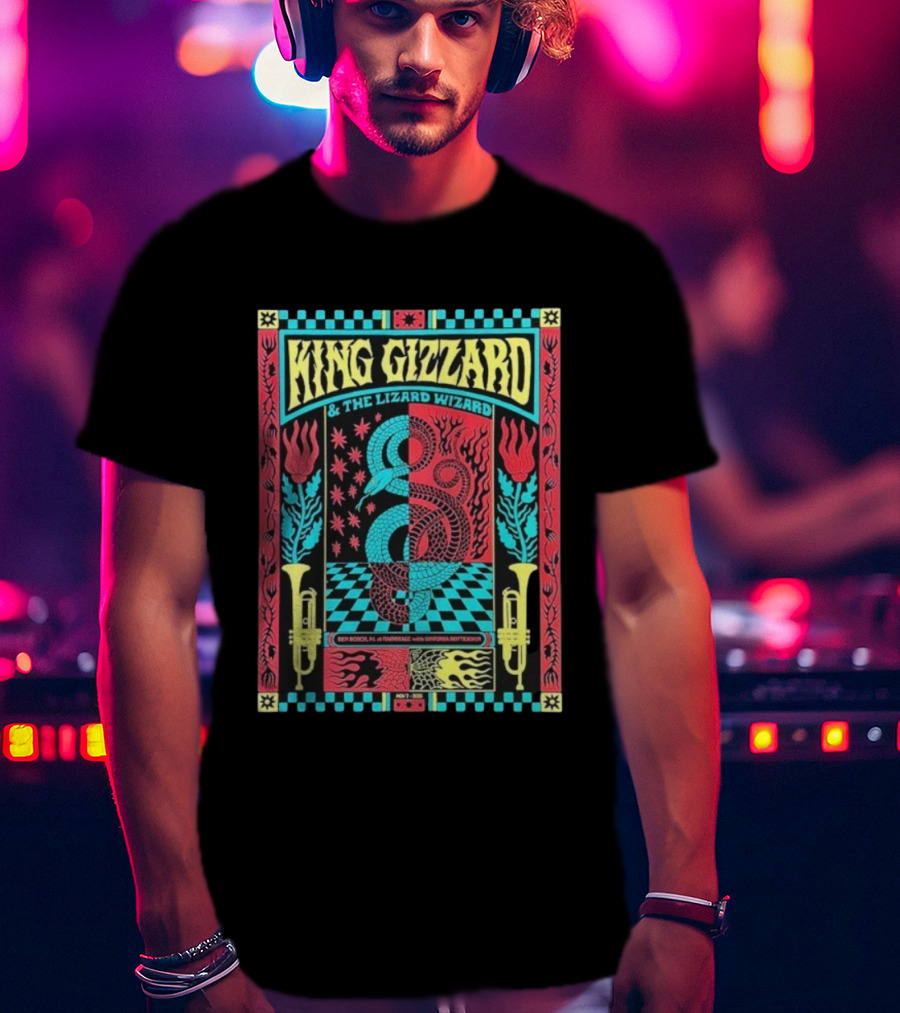 King Gizzard And The Lizard Wizard Den Bosch Netherlands Mainstage November 7 2025 Symphony Rotterdam T-Shirt