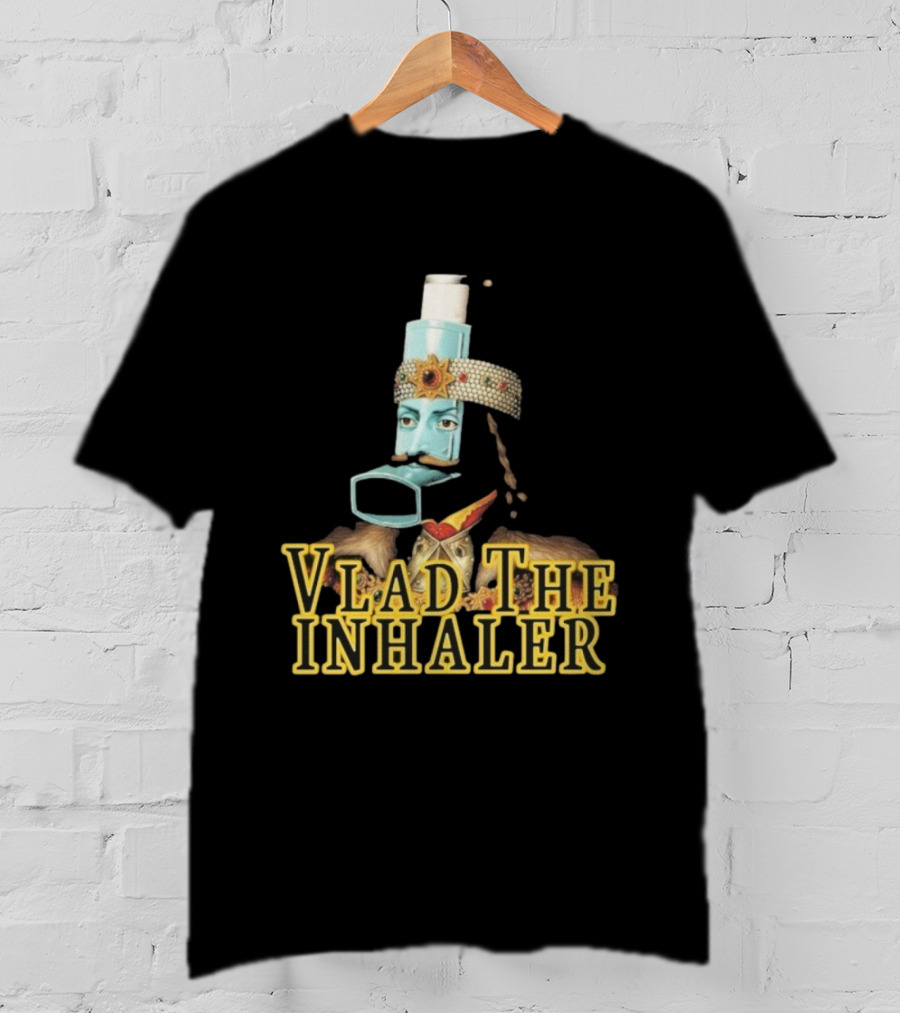 Vlad The Inhaler Asthma Humor Parody T-Shirt