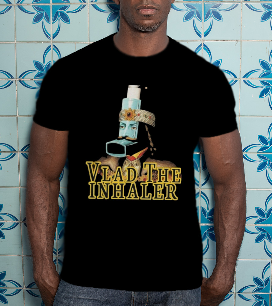 Vlad The Inhaler Asthma Humor Parody T-Shirt
