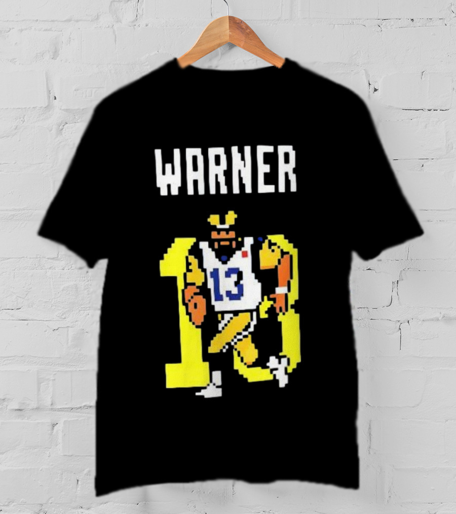 Kurt Warner Los Angeles Rams Retro 8-Bit 13 NFL T-Shirt
