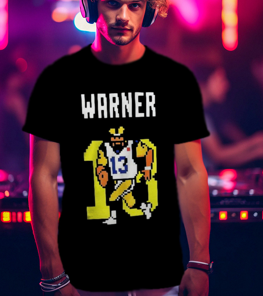 Kurt Warner Los Angeles Rams Retro 8-Bit 13 NFL T-Shirt