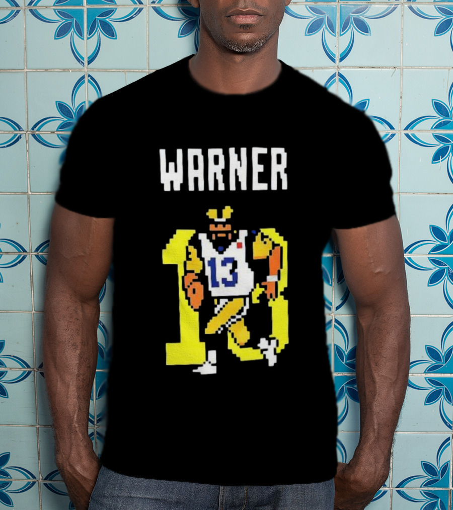 Kurt Warner Los Angeles Rams Retro 8-Bit 13 NFL T-Shirt