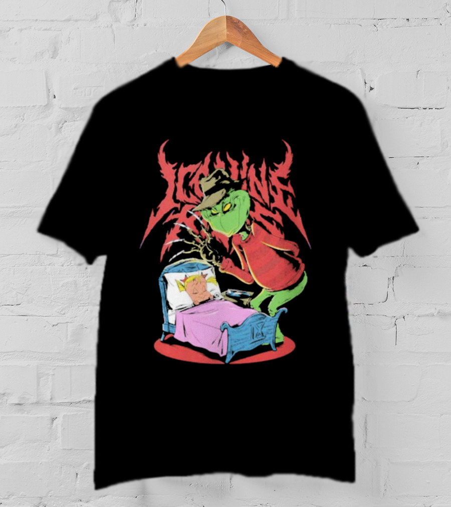 Ice Nine Kills Horror Christmas Crossover With The Grinch And Freddy Krueger T-Shirt