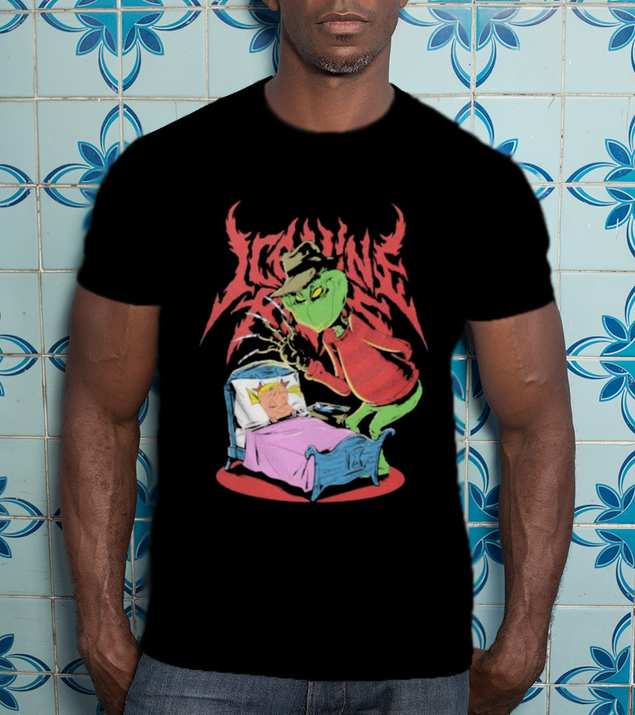 Ice Nine Kills Horror Christmas Crossover With The Grinch And Freddy Krueger T-Shirt