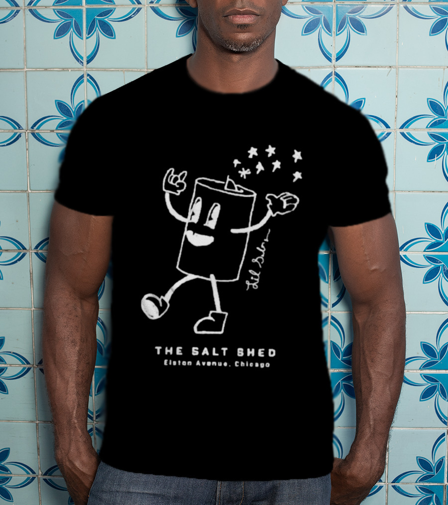 Lil’ Salty Cartoon The Salt Shed Elston Avenue Chicago T-Shirt
