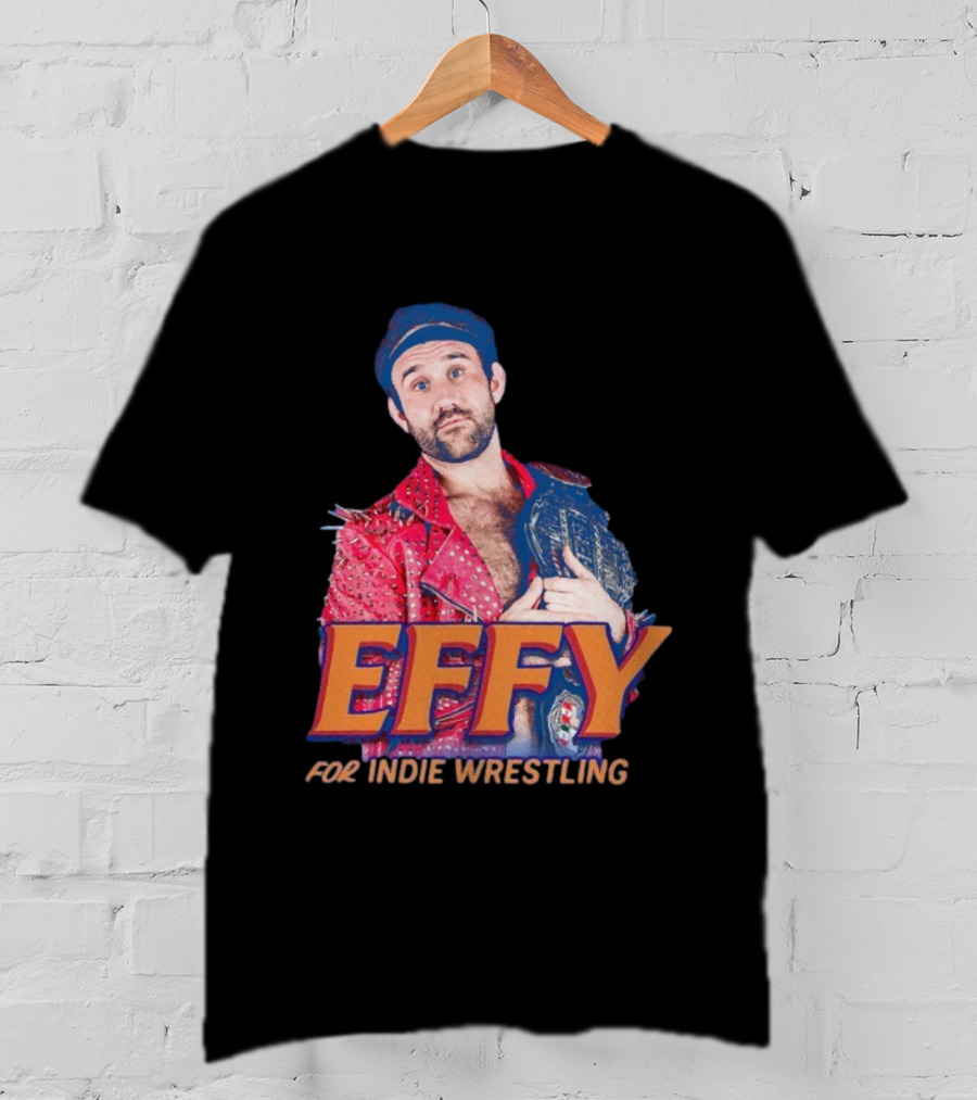 Effy Indie Wrestling Champion Red Jacket Photo T-Shirt