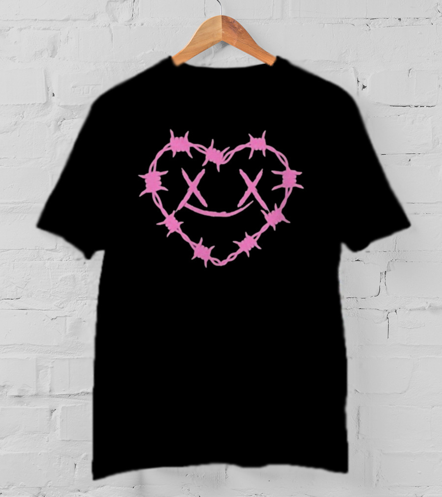 Sorry X Pop Punk Barbed Wire Heart Icon T-Shirt