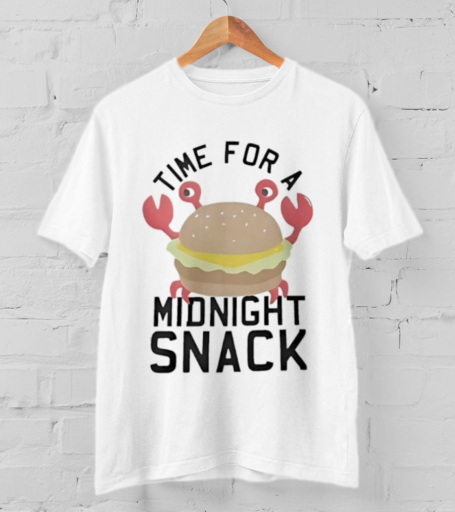 Time For A Midnight Snack Crab Burger T-Shirt