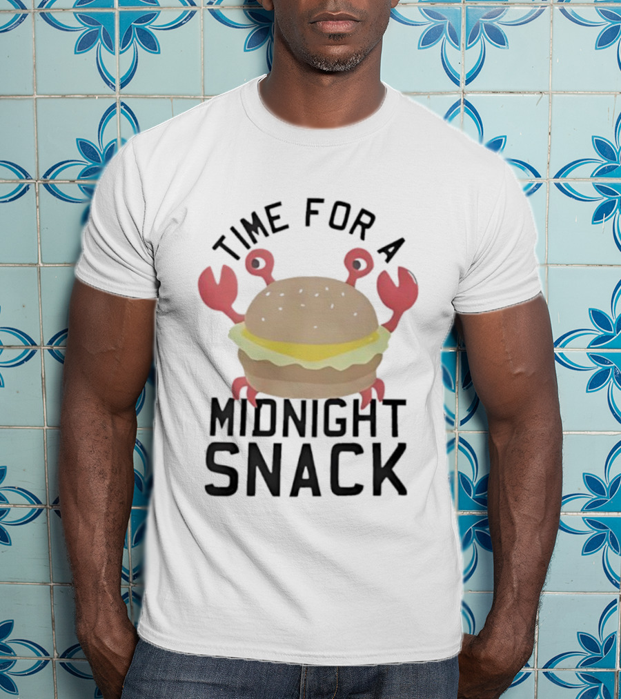 Time For A Midnight Snack Crab Burger T-Shirt