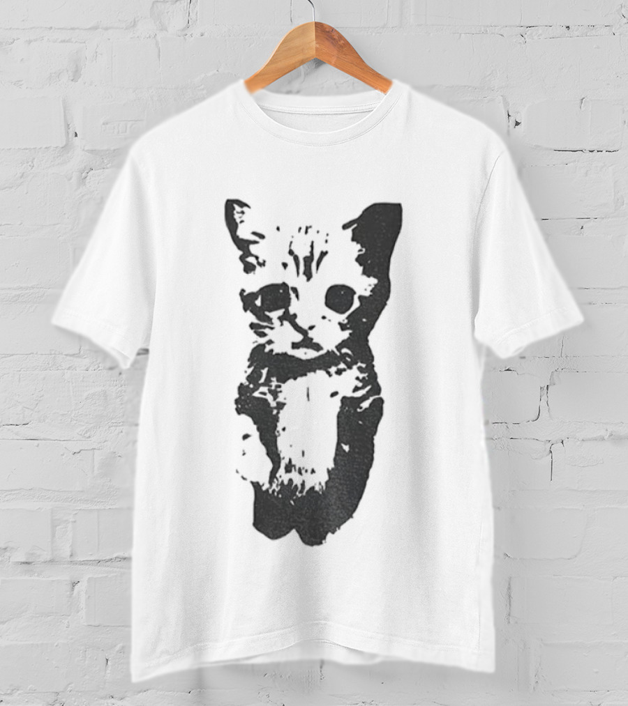 Cute Cat Funny Whimsical Feline Charm T-Shirt