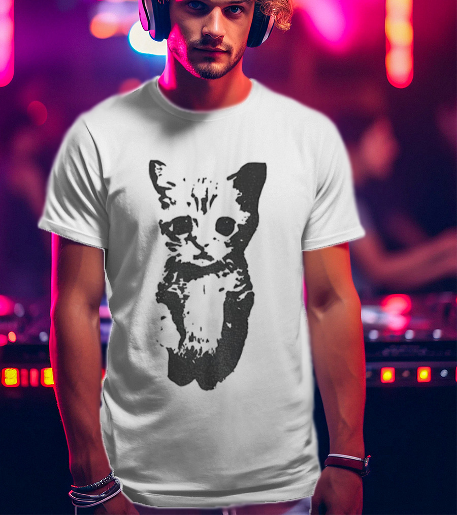 Cute Cat Funny Whimsical Feline Charm T-Shirt
