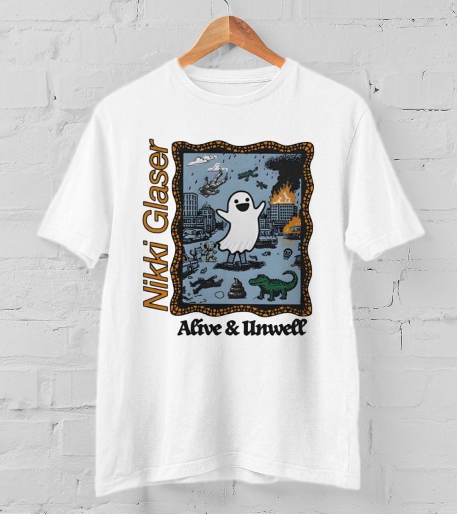 Nikki Glaser Ghost Alive And Unwell City Chaos T-Shirt