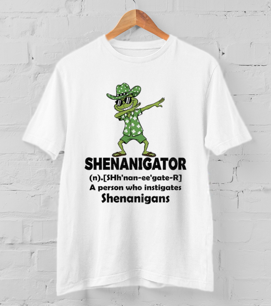 Grinch Shenanigator Definition Person Instigates Christmas Shenanigans T-Shirt