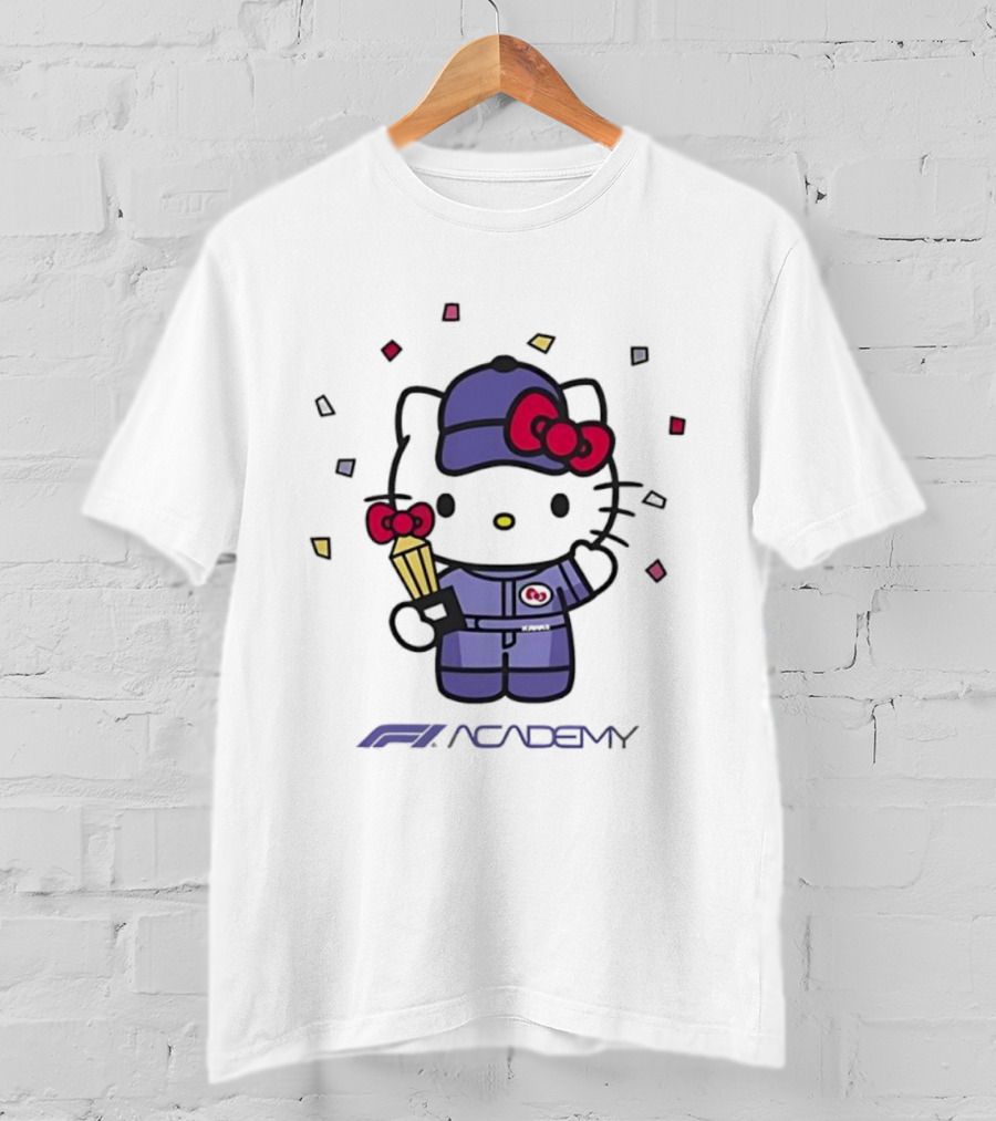 Hello Kitty F1 Academy 2025 Racing Collaboration T-Shirt