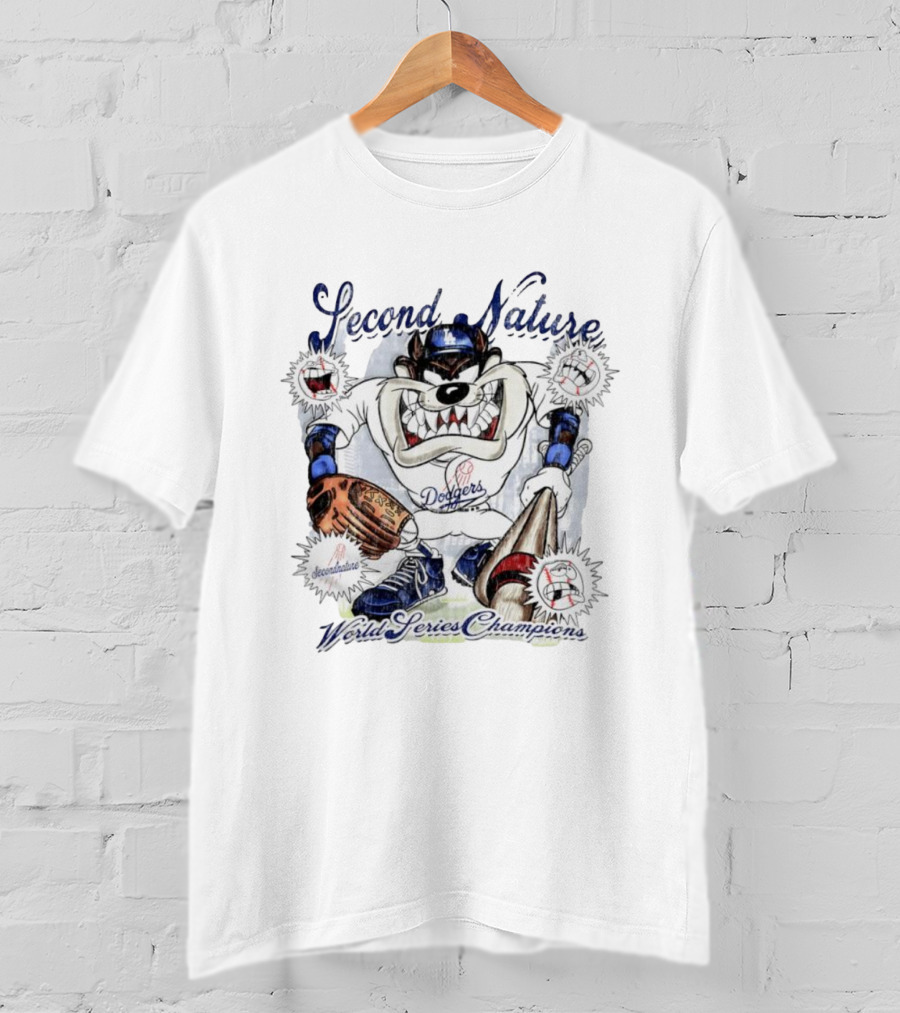 Second Nature Dodgers Taz World Series Champions T-Shirt