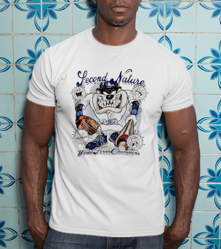 Second Nature Dodgers Taz World Series Champions T-Shirt