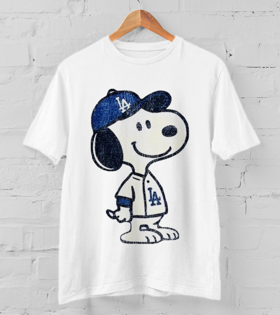 Snoopy Los Angeles Dodgers MLB Baseball Player World Series 2025 T-Shirt