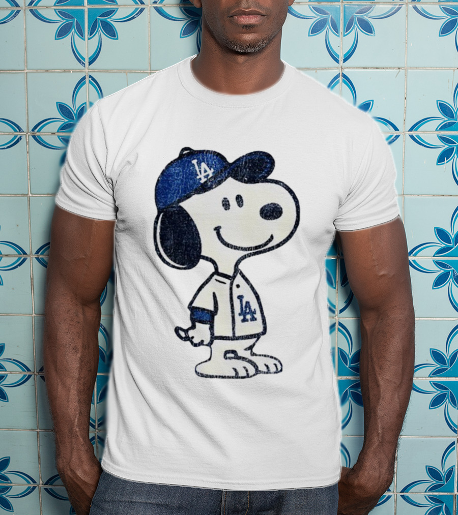 Snoopy Los Angeles Dodgers MLB Baseball Player World Series 2025 T-Shirt