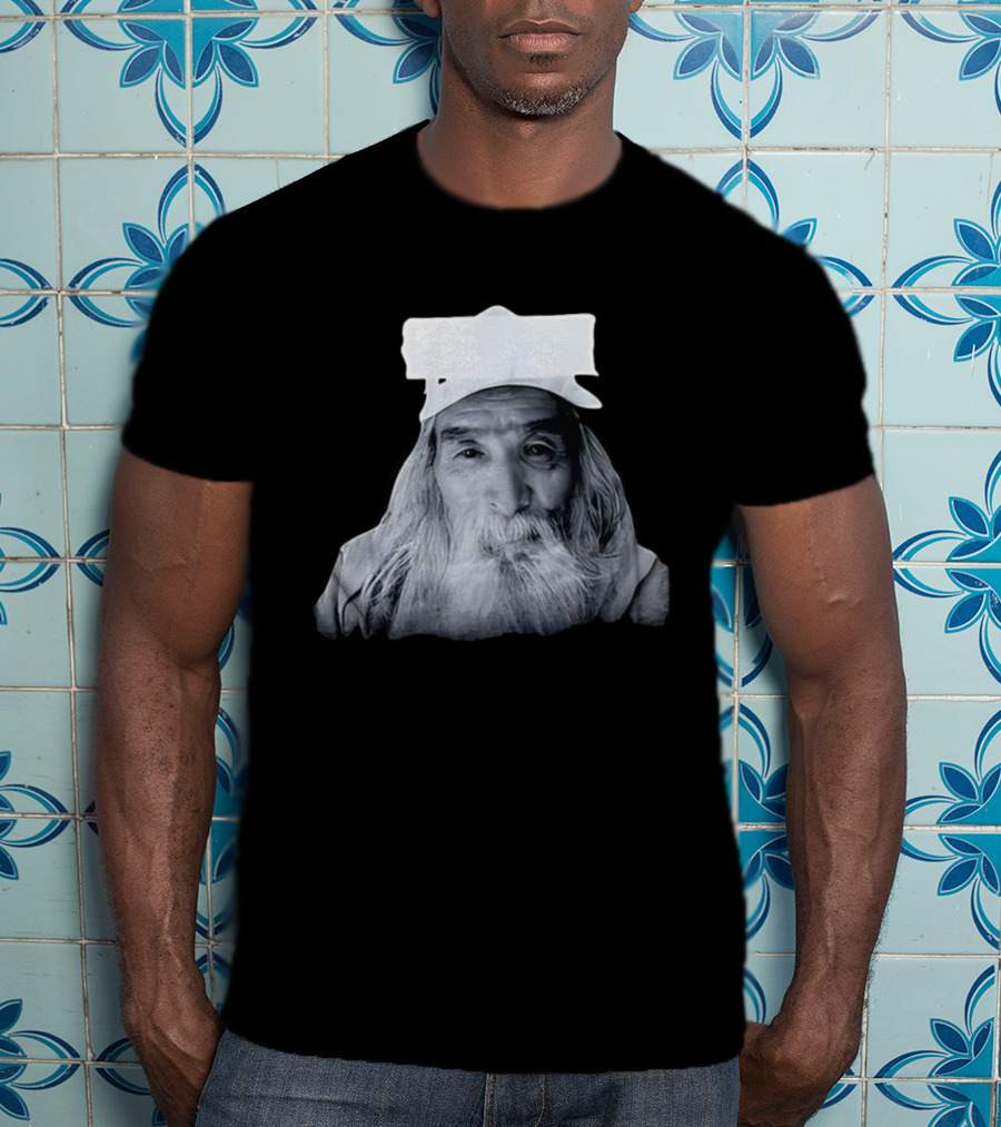 Fujimotosan Fuji Face Iconic Long White Beard And Cap T-Shirt
