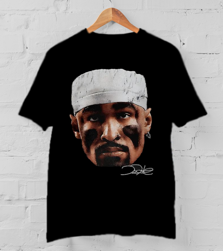 Jalen Hurts Philadelphia Eagles Big Head Signature Vintage Football T-Shirt
