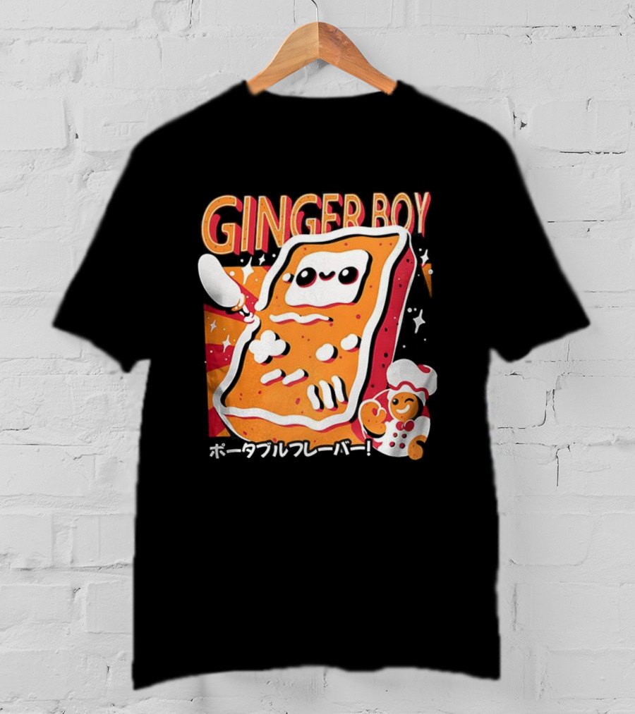 GingerBoy Gingerbread Handheld Game Console Christmas Portable Flavor Chef T-Shirt