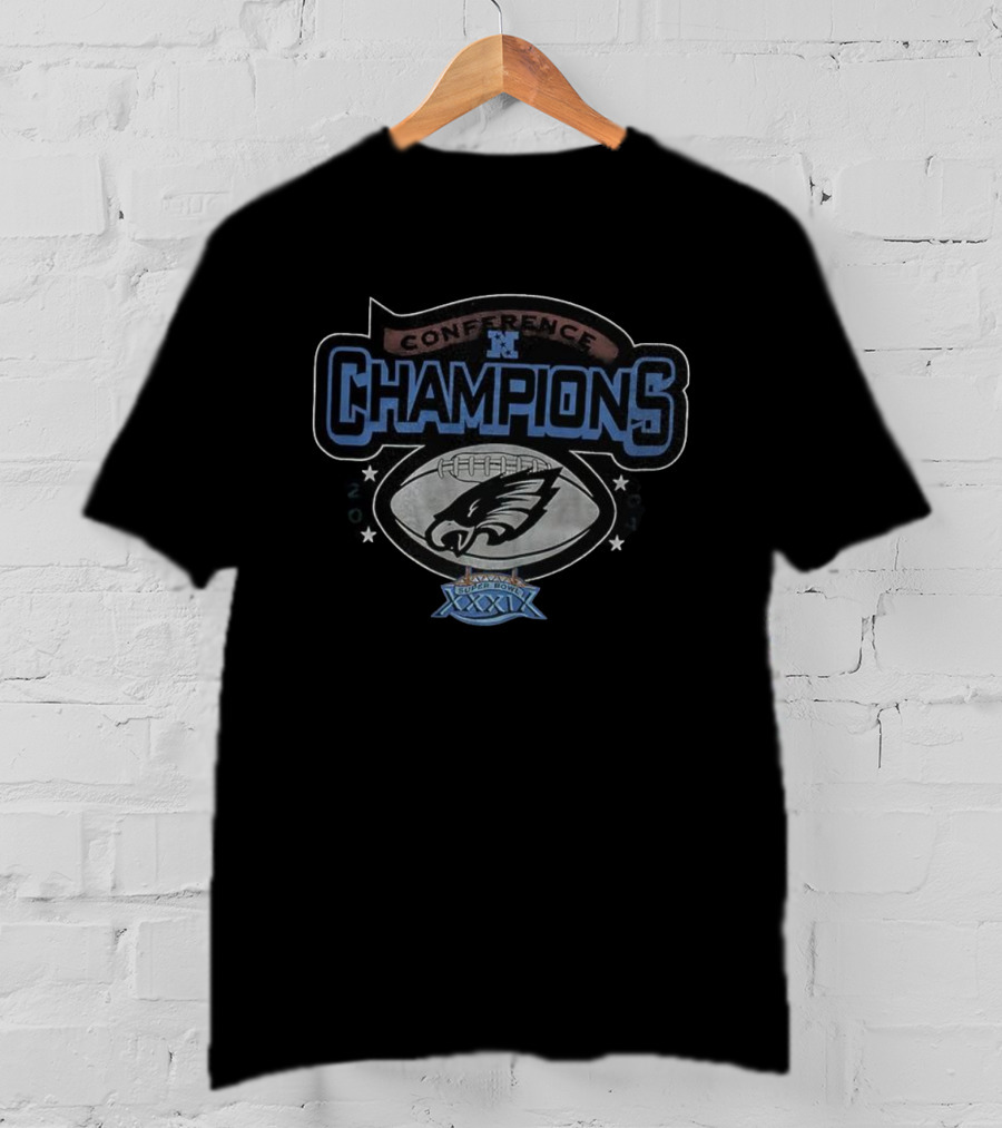 Philadelphia Eagles NFC Champions 2005 Vintage Super Bowl XXXIX T-Shirt