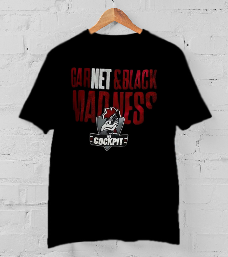 The Cockpit Garnet & Black Madness Logo T-Shirt
