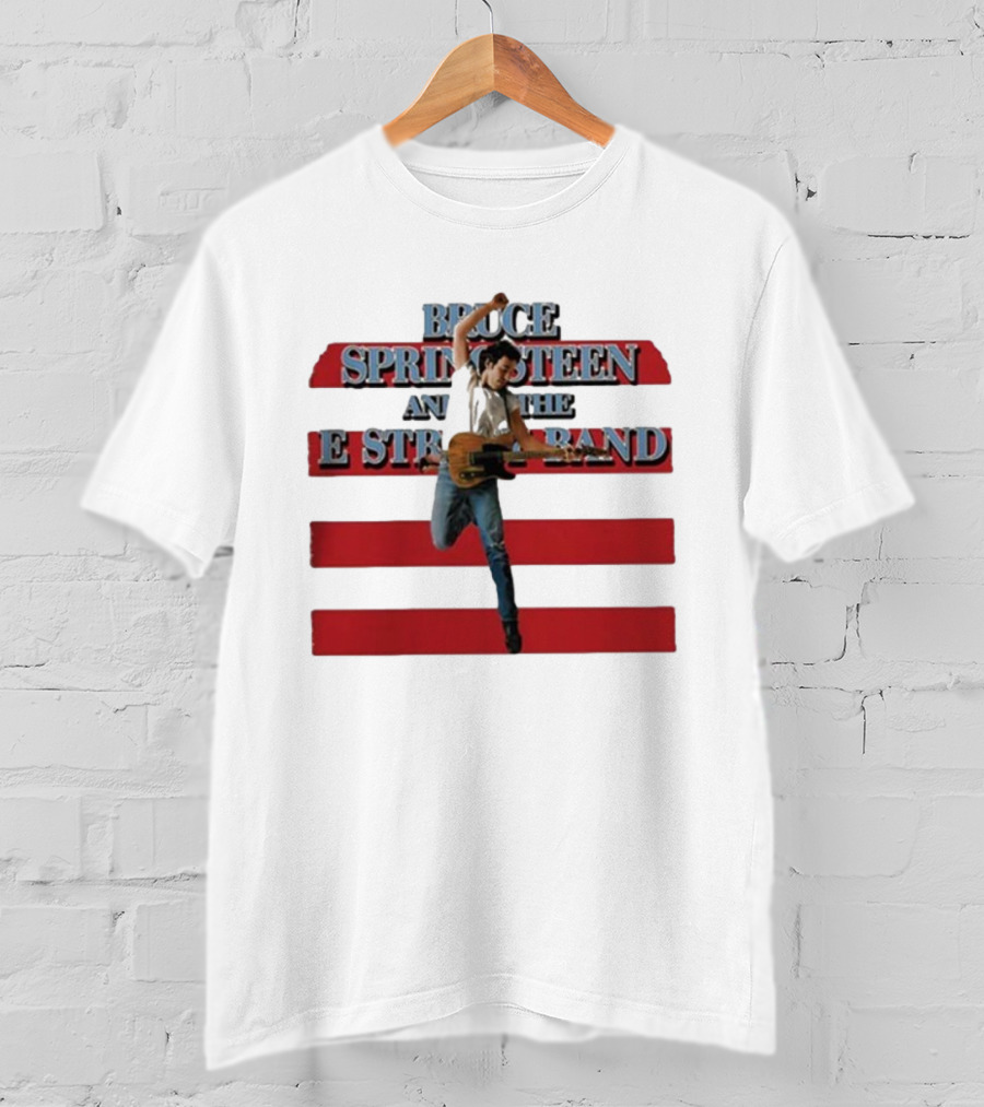 Bruce Springsteen And The E Street Band Born In The U.S.A. Tour 1984-85 Guitar T-Shirt