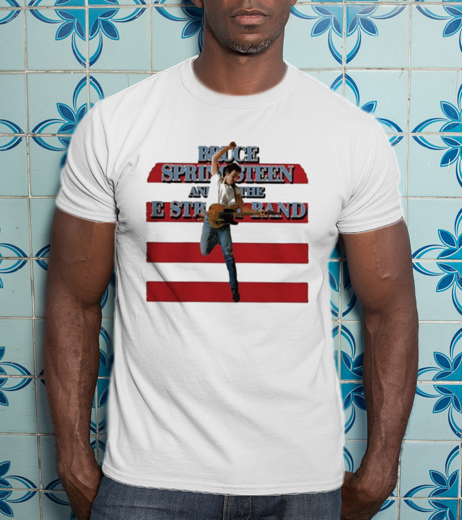 Bruce Springsteen And The E Street Band Born In The U.S.A. Tour 1984-85 Guitar T-Shirt
