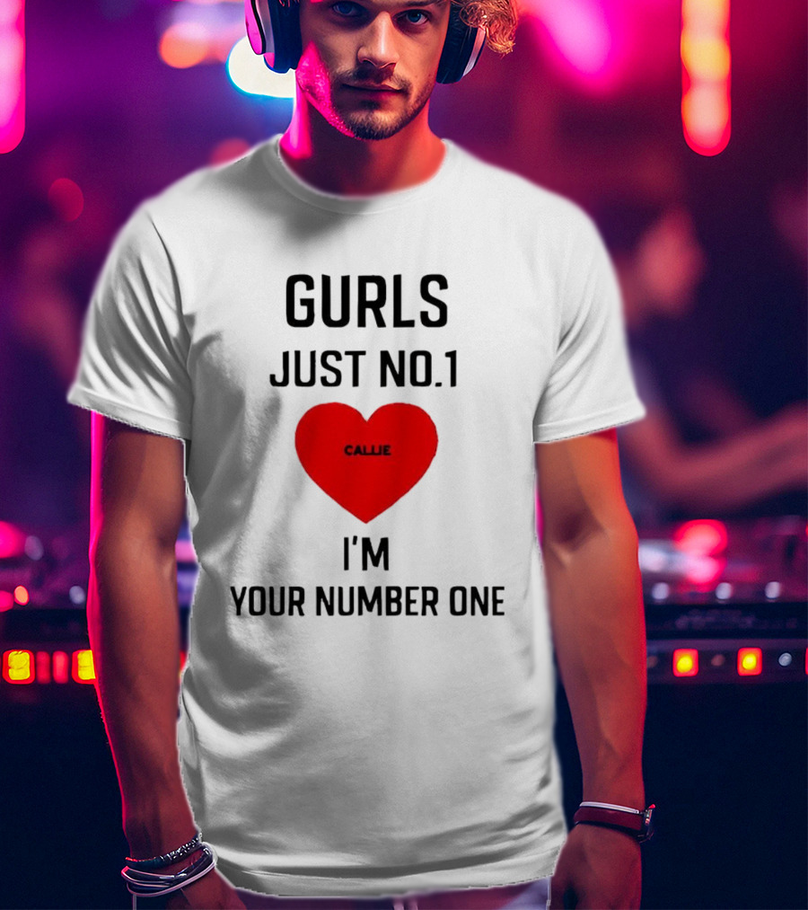 Gurls Just No 1 I'm Your Number One Heart Callie T-Shirt