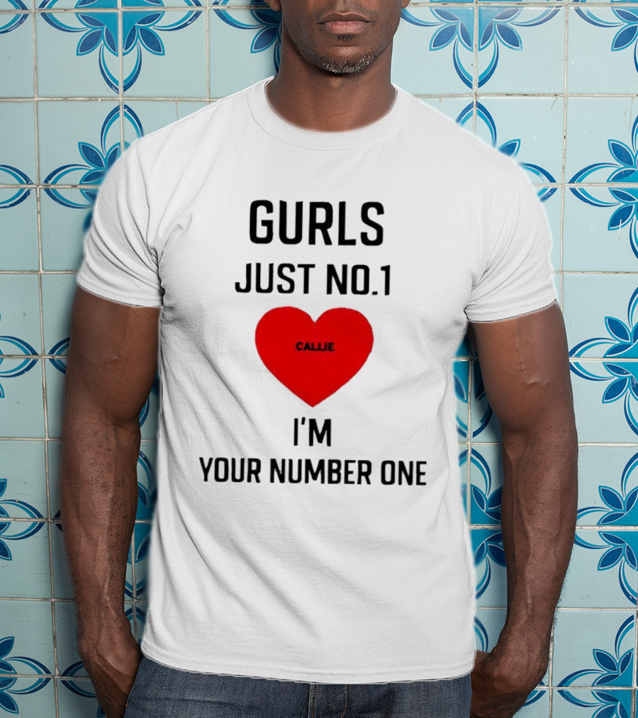 Gurls Just No 1 I'm Your Number One Heart Callie T-Shirt