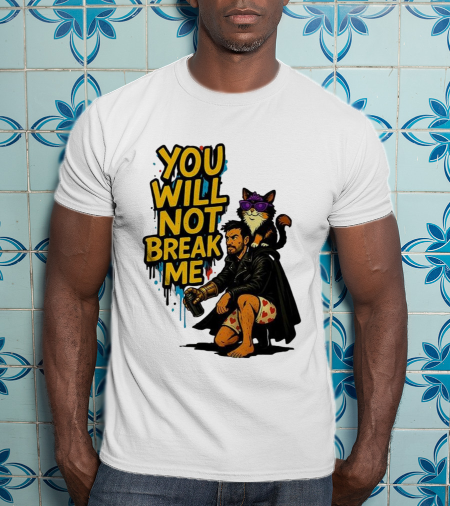 Dungeon Crawler Carl You Will Not Break Me Donut Cat Graffiti Style T-Shirt