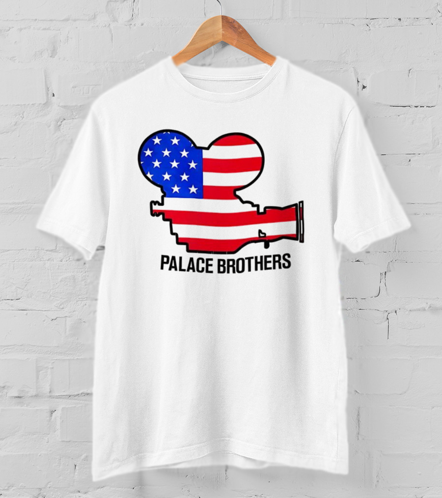 Palace Brothers American Flag Camera T-Shirt