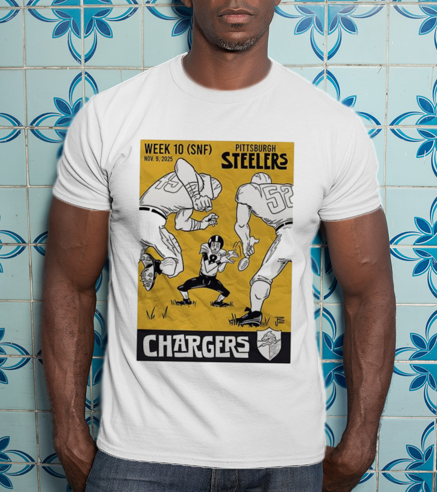 Pittsburgh Steelers Vs Chargers Week 10 SNF Nov 9 2025 Comic T-Shirt