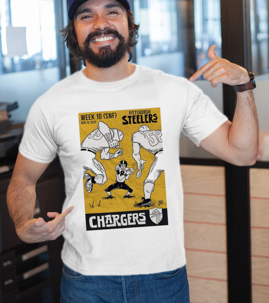Pittsburgh Steelers Vs Chargers Week 10 SNF Nov 9 2025 Comic T-Shirt