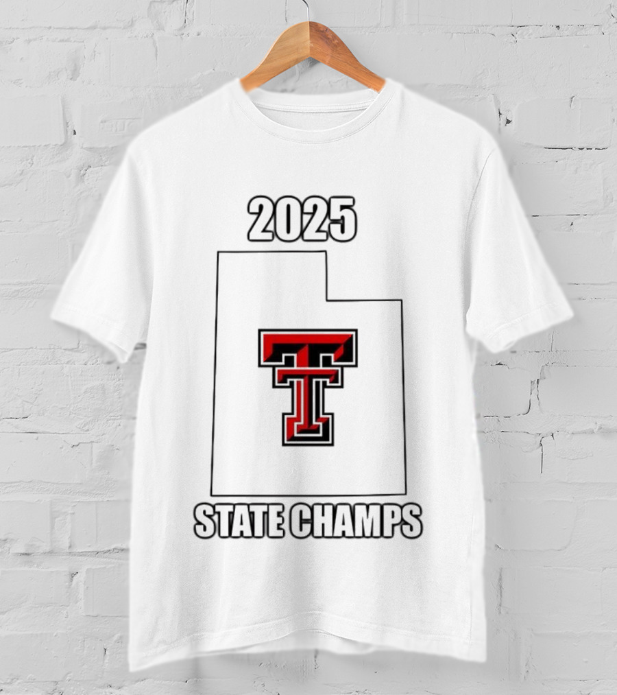 Texas Tech Red Raiders 2025 State Champs Emblem T T-Shirt