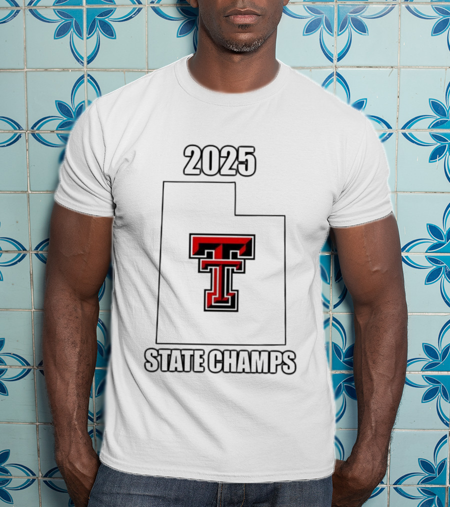 Texas Tech Red Raiders 2025 State Champs Emblem T T-Shirt