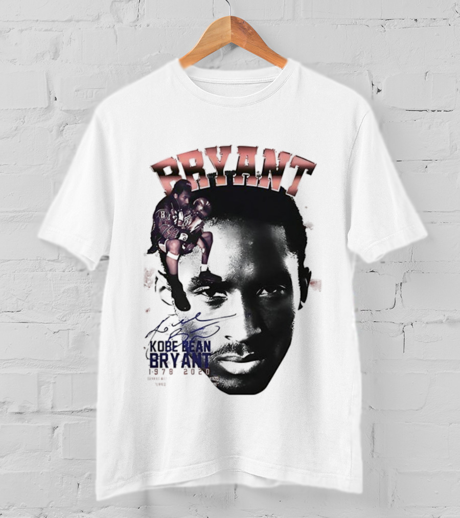 Kobe Bryant Los Angeles Lakers Basketball Vintage Tribute Bryant Signature Retro T-Shirt