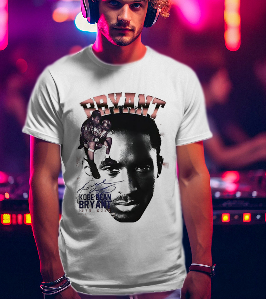 Kobe Bryant Los Angeles Lakers Basketball Vintage Tribute Bryant Signature Retro T-Shirt