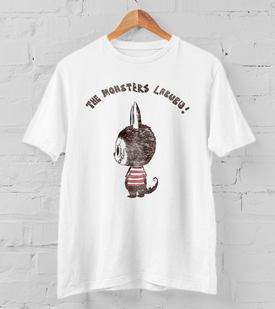 The Monsters Labubu Striped Creature Character T-Shirt