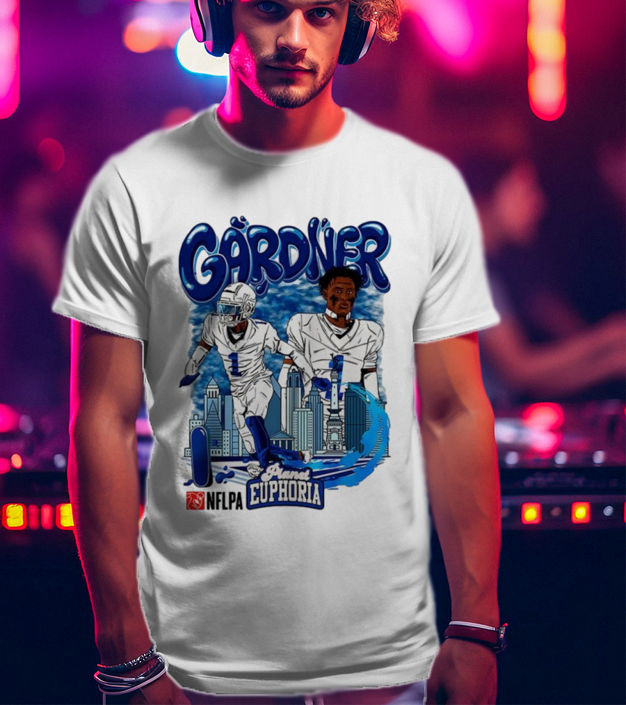 Gårdner Number 1 Primes Euphoria Football Skyline Cartoon T-Shirt