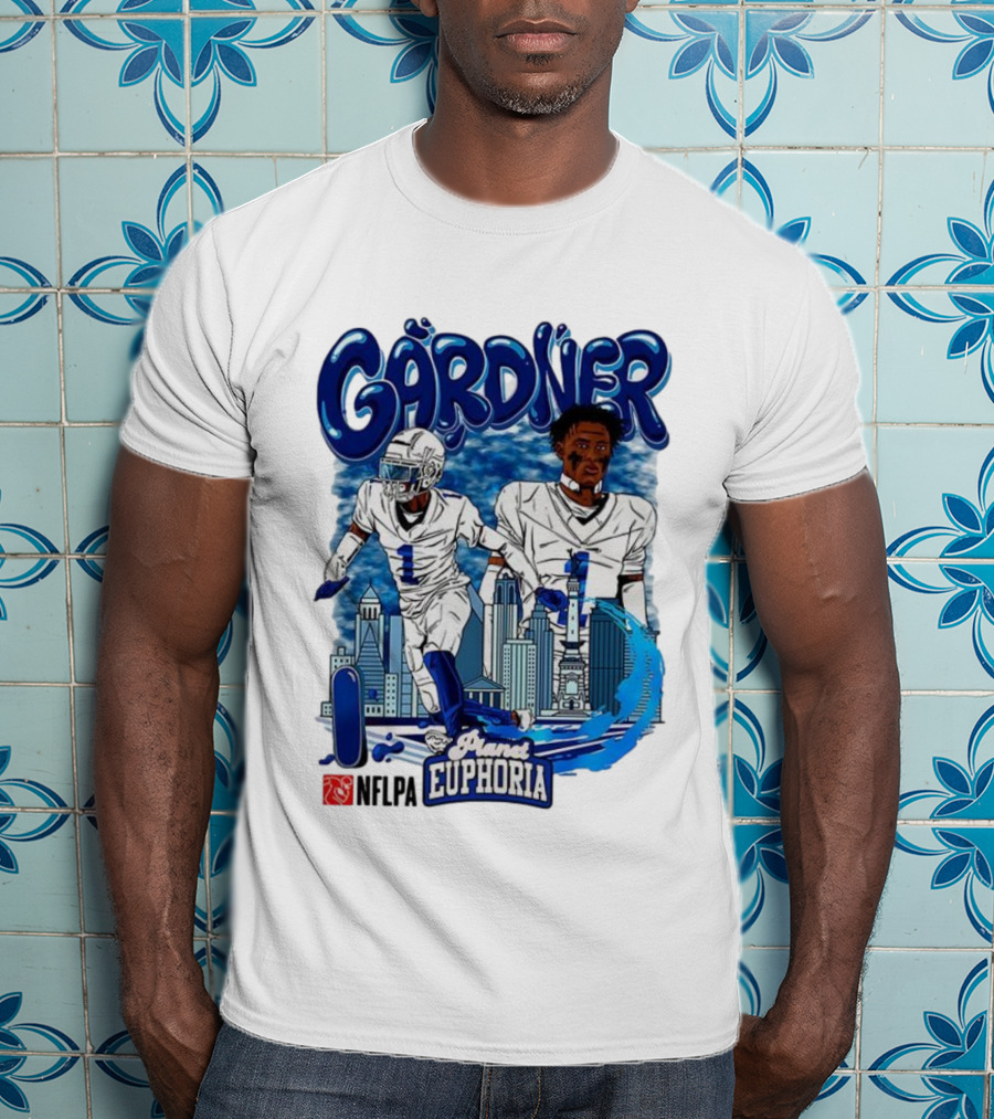 Gårdner Number 1 Primes Euphoria Football Skyline Cartoon T-Shirt