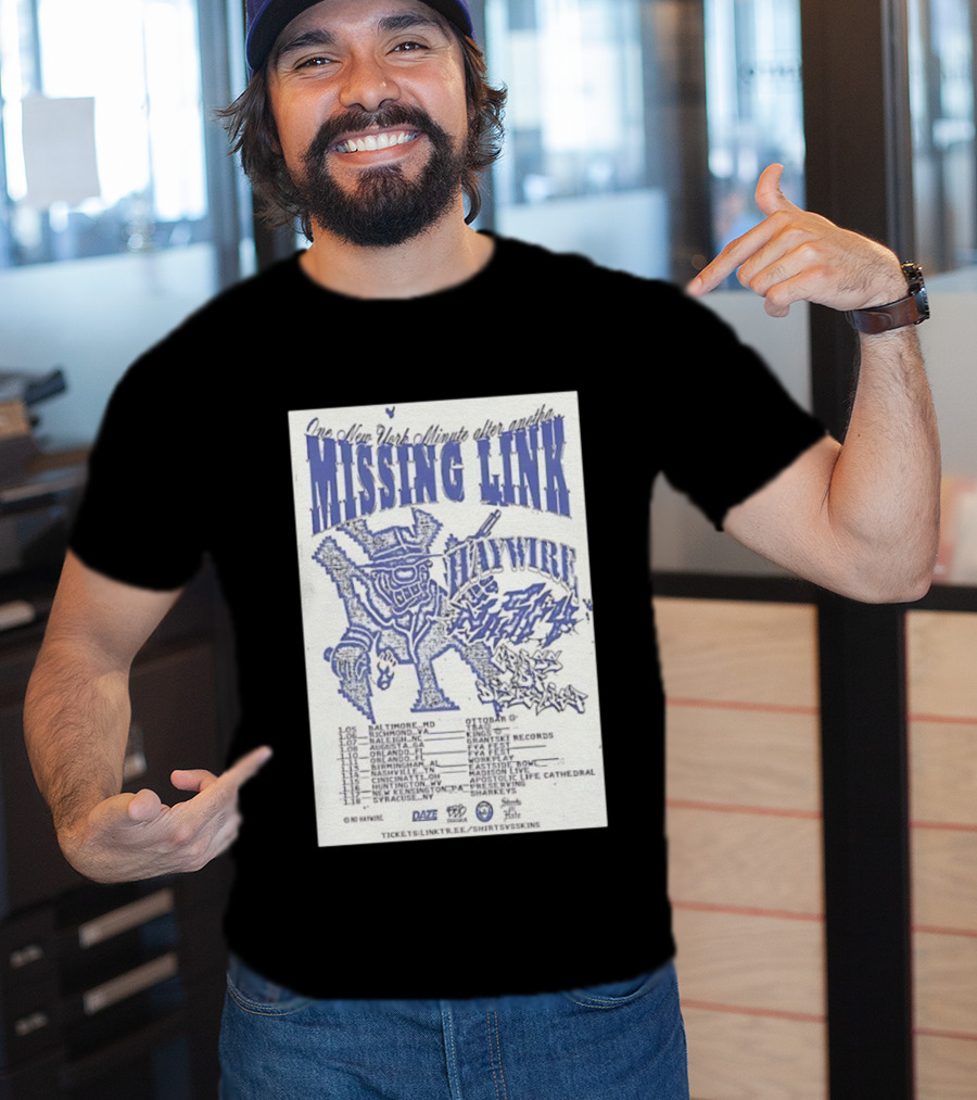 Missing Link One New York Minute Tour 2026 Dates All-City Show Locations T-Shirt
