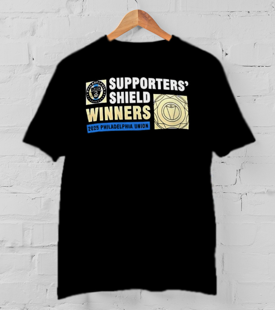 Philadelphia Union MLS 2025 Supporters’ Shield Winners Badge T-Shirt