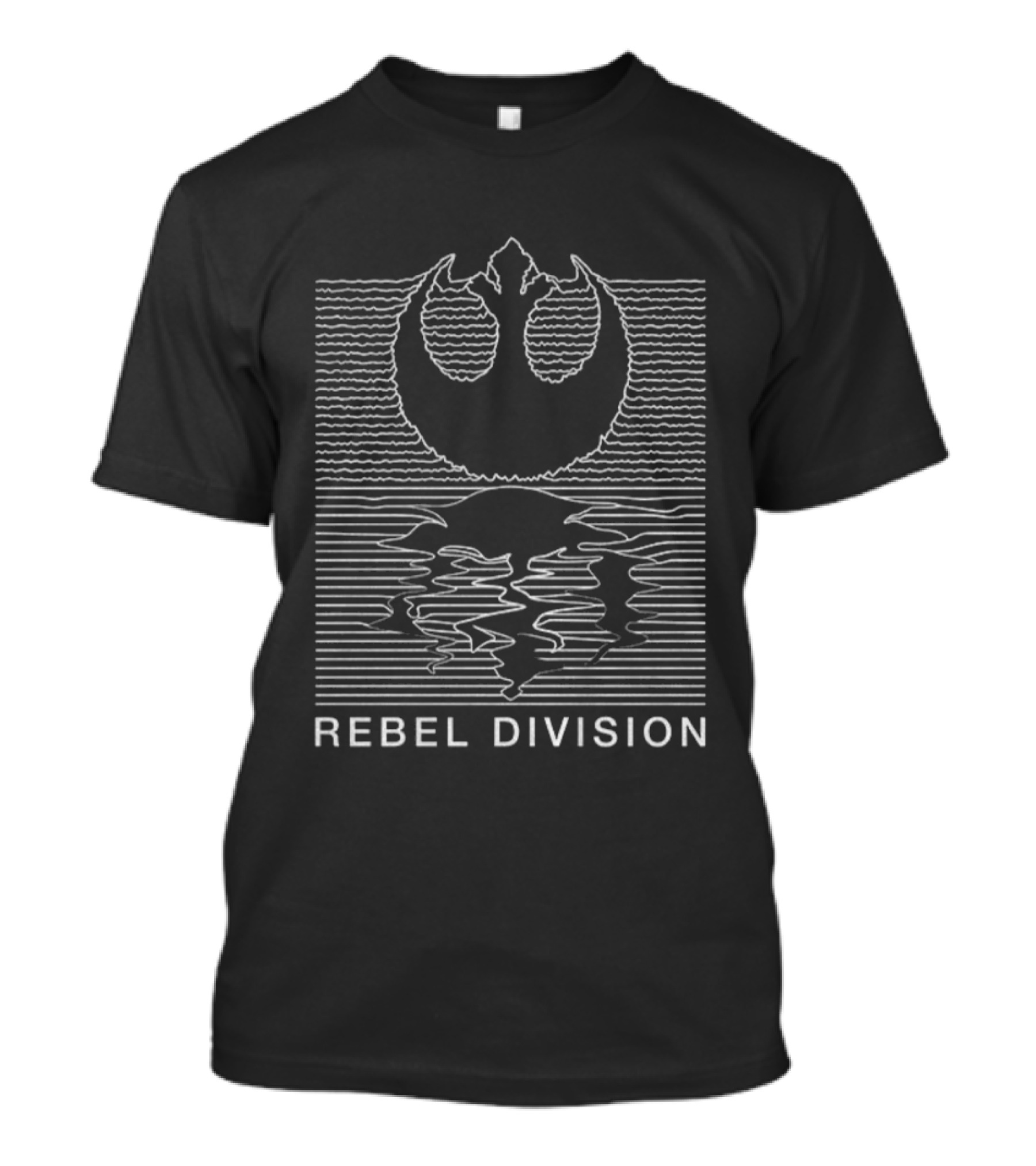 Rebel Division Rebel Alliance Joy Division Unknown Pleasures Logo Fusion T-Shirt