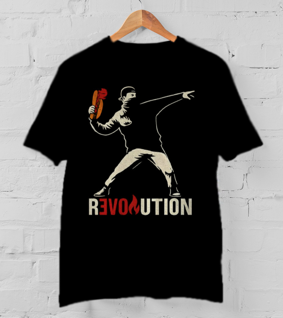 Revolution Sandwich Throwing Guy Washington DC Free Revolution T-Shirt
