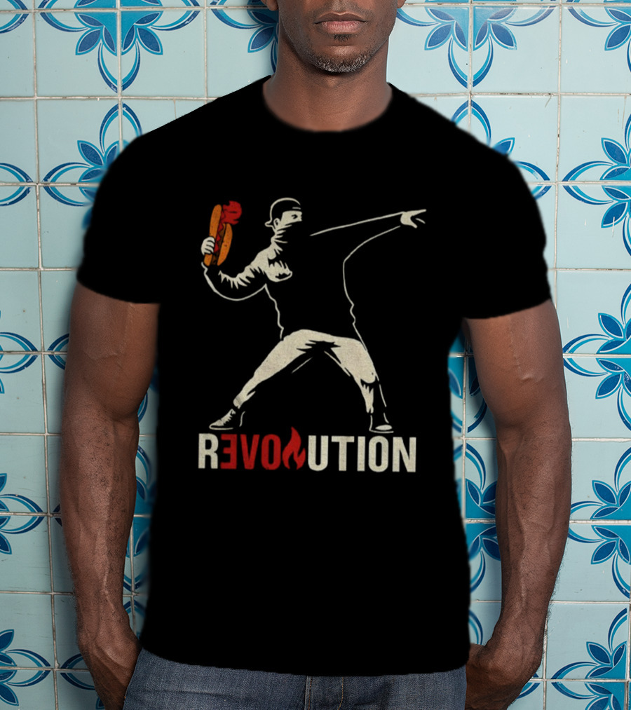 Revolution Sandwich Throwing Guy Washington DC Free Revolution T-Shirt